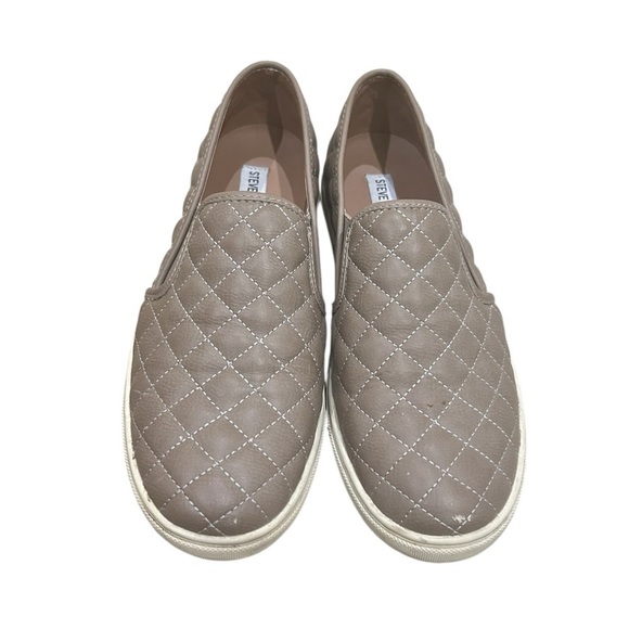 Steve Madden quilted slip on sneaker Ecentrcq taupe vegan leather size 11 - Picture 4 of 12